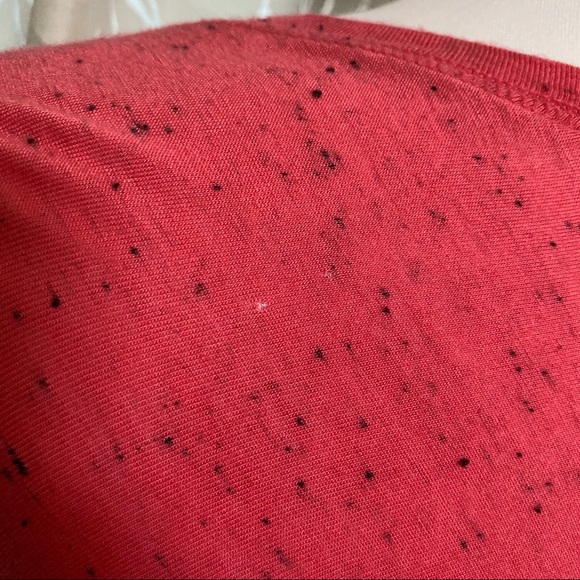 ⚠️ Mossimo dark peach pink black speckled scoop neck long sleeve baseball top ⚠️ - Picture 6 of 7